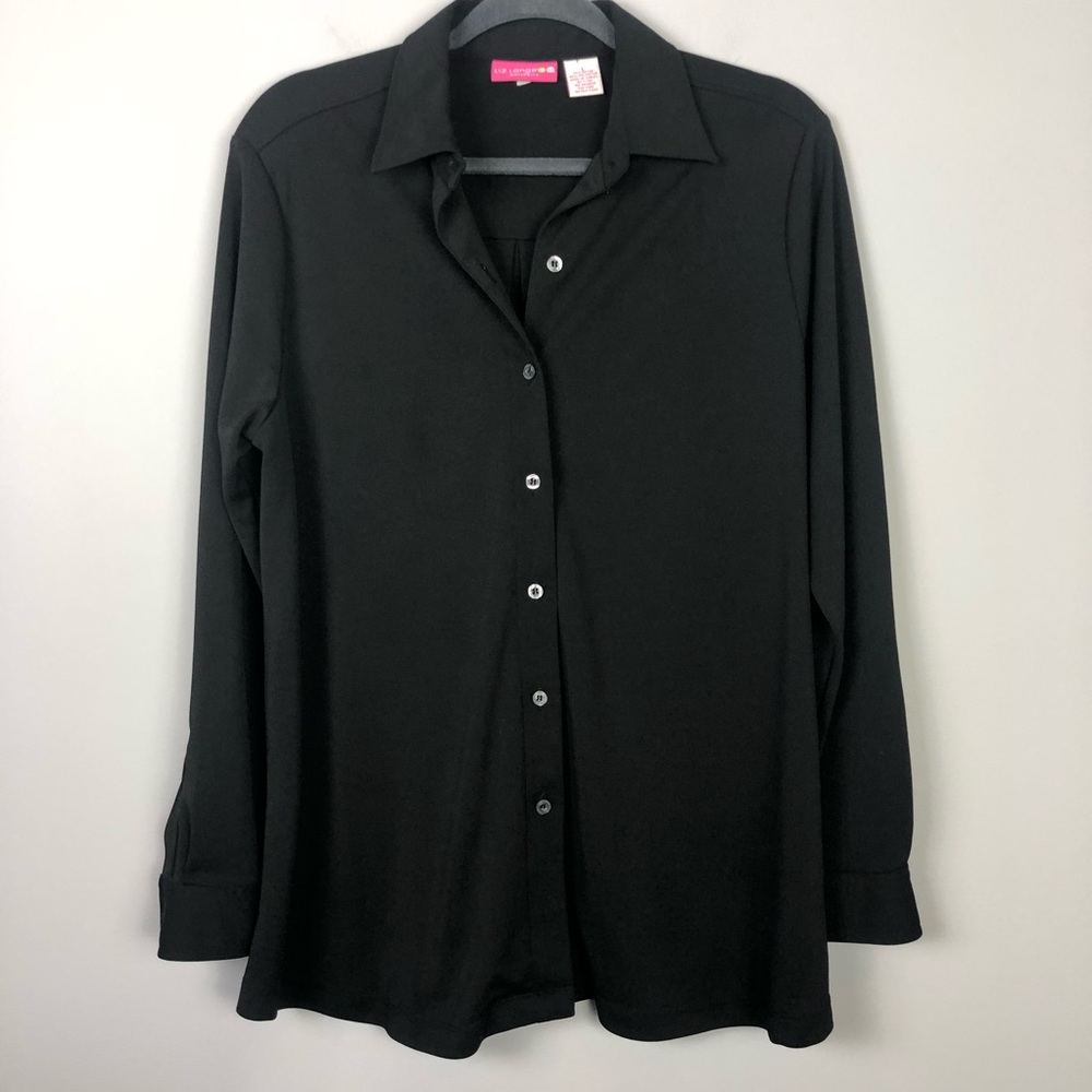 Liz Lange Black Shirt Jacket